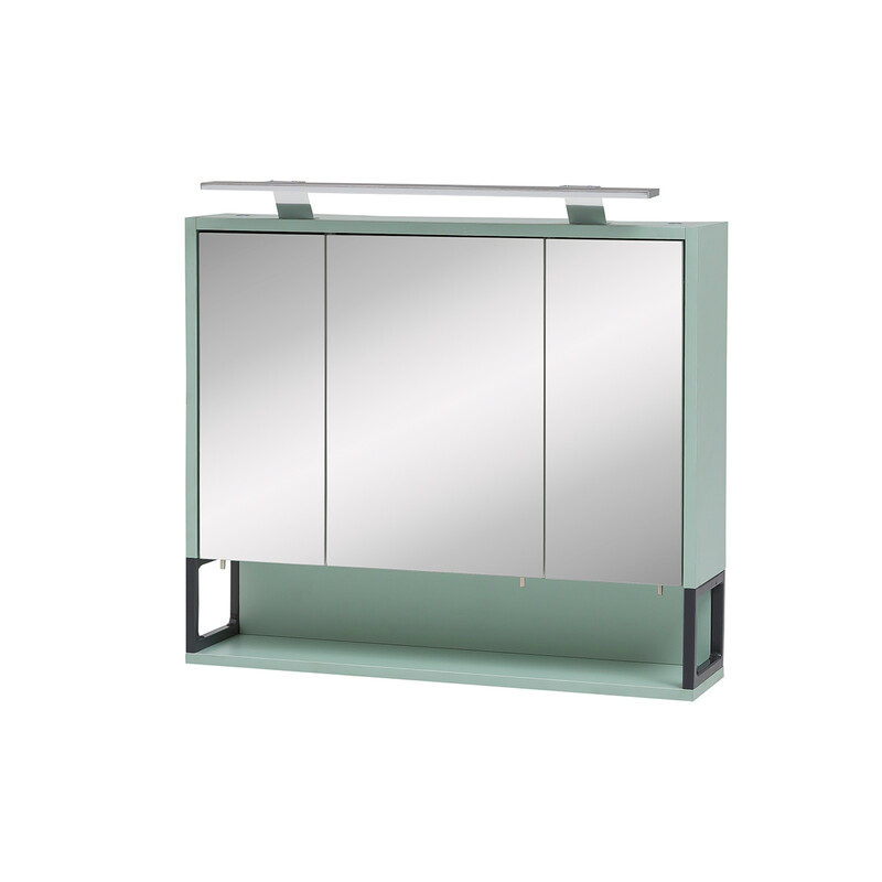 Peegelkapp LIMONE münt, 70x16xH61-68 cm, LED