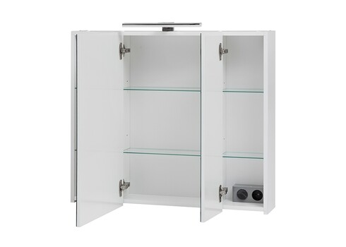 Peegelkapp LIMONE valge, 80x16xH71 cm, LED