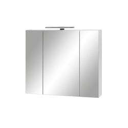 Peegelkapp LIMONE valge, 80x16xH71 cm, LED