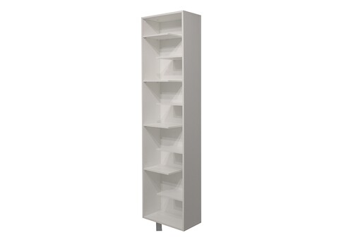 Jalatsikapp WOODY mattvalge, 45x25xH186 cm