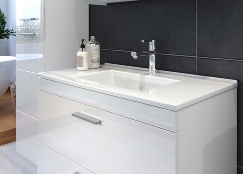 Vannitoakomplekt DEVON valge kõrgläige