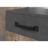Esikukapp SMILE pruun / hall, 104x32xH190 cm