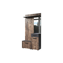 Esikukapp SMILE pruun / hall, 104x32xH190 cm