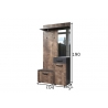 Esikukapp SMILE pruun / hall, 104x32xH190 cm