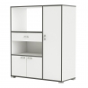 Kapp BUZZ valge / tumehall, 90x40xH112 cm