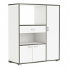 Kapp BUZZ valge / tumehall, 90x40xH112 cm