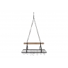 Riputatav riiul RACK must / pruun, 76x45xH123 cm