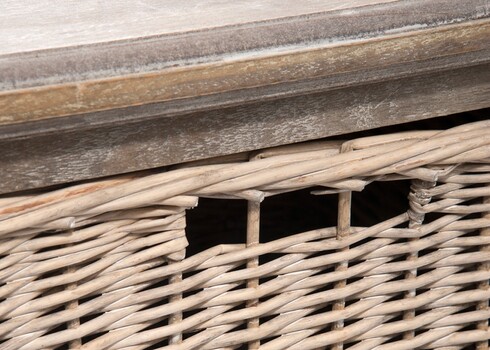 Tv-alus BASKET hallikaspruun, 120x49xH54 cm