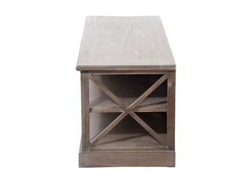 Tv-alus BASKET hallikaspruun, 120x49xH54 cm