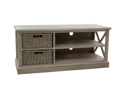 Tv-alus BASKET hallikaspruun, 120x49xH54 cm