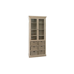 Vitriinkapp BASKET hallikaspruun, 85x34xH205 cm