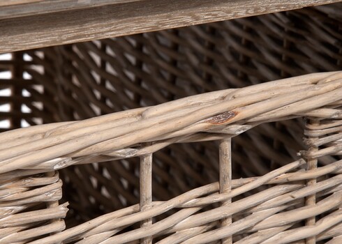 Kummut BASKET hallikaspruun, 49x33xH107 cm