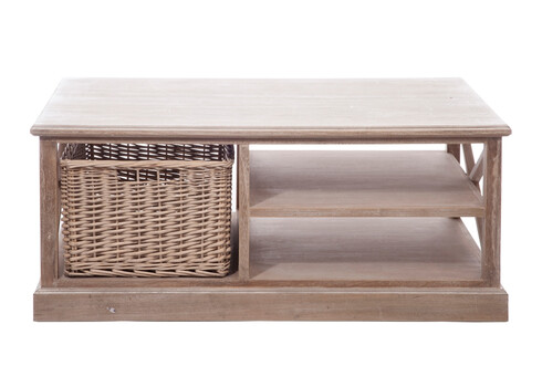 Diivanilaud BASKET hallikaspruun, 120x69xH51 cm