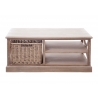 Diivanilaud BASKET hallikaspruun, 120x69xH51 cm