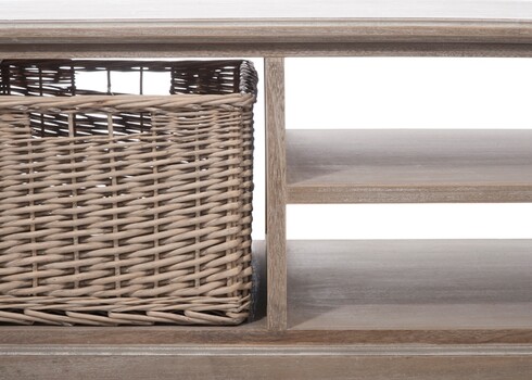 Diivanilaud BASKET hallikaspruun, 120x69xH51 cm