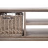 Diivanilaud BASKET hallikaspruun, 120x69xH51 cm