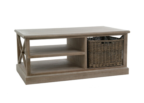 Diivanilaud BASKET hallikaspruun, 120x69xH51 cm