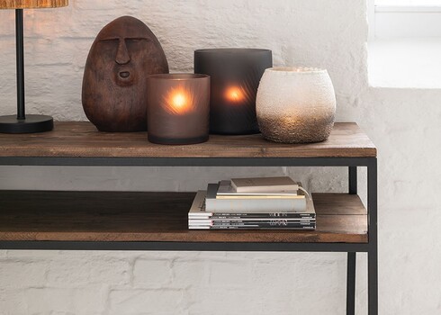 Konsoollaud DUSKY tumepruun, 120x40xH79 cm