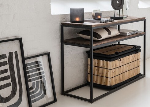 Konsoollaud DUSKY tumepruun, 120x40xH79 cm