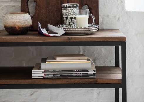 Konsoollaud DUSKY tumepruun, 120x40xH79 cm