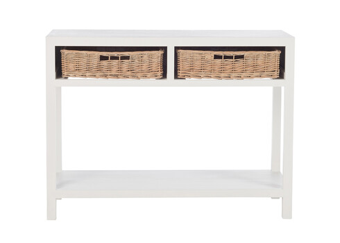 Konsoollaud LACE valge, 111x44xH82 cm