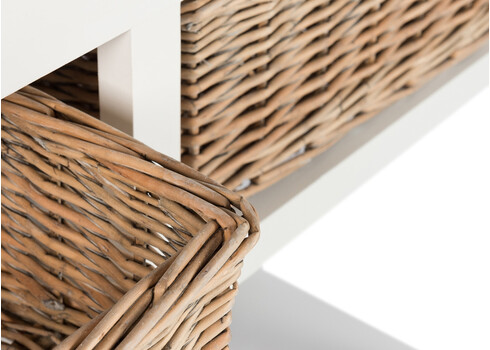 Konsoollaud LACE valge, 111x44xH82 cm