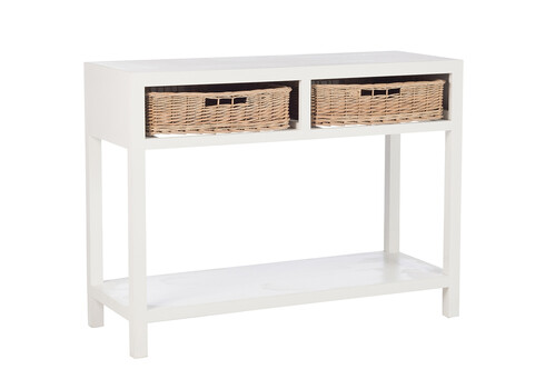 Konsoollaud LACE valge, 111x44xH82 cm