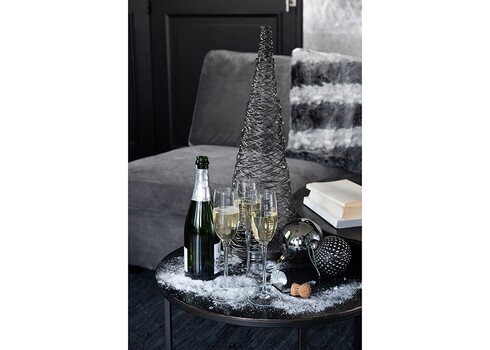 Diivanilaudade komplekt GLOWY must / kuldne läige