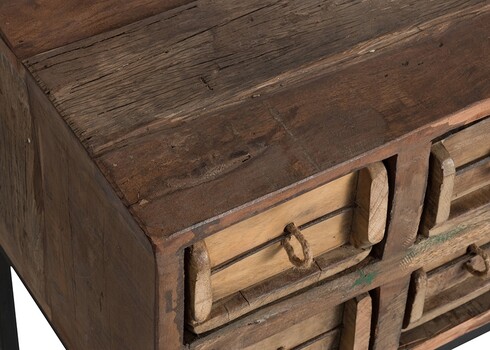 Konsoollaud ZAGUAN tumepruun, 75x34xH77 cm