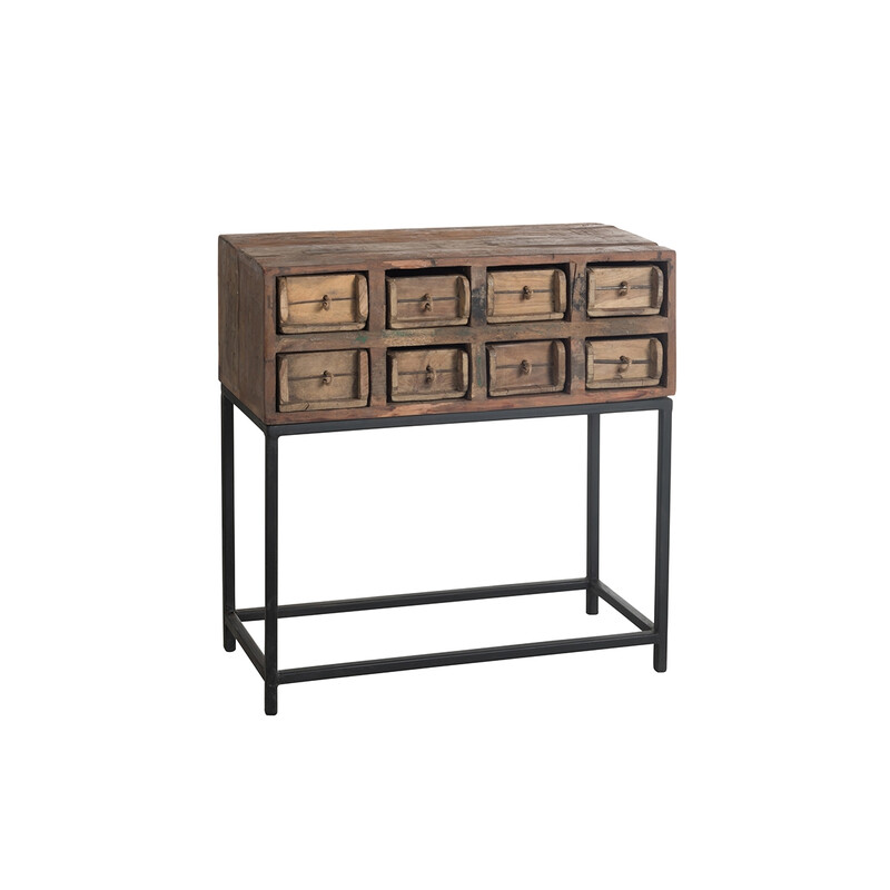 Konsoollaud ZAGUAN tumepruun, 75x34xH77 cm