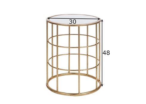 Abilaud AIRY kuldne, D30xH48 cm