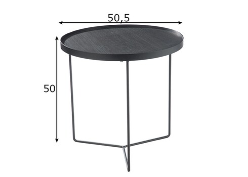 Abilaud MESA tumepruun, D51xH50 cm