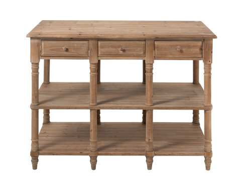 Konsoollaud LIVELY pruun, 131x70xH95 cm