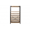 Veiniriiul SLATS pruun / must, 114x38xH188 cm