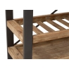 Veiniriiul SLATS pruun / must, 114x38xH188 cm