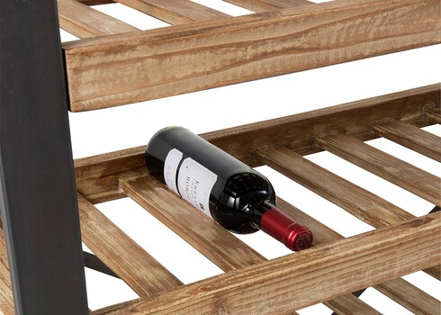 Veiniriiul SLATS pruun / must, 114x38xH188 cm