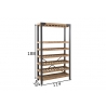 Veiniriiul SLATS pruun / must, 114x38xH188 cm