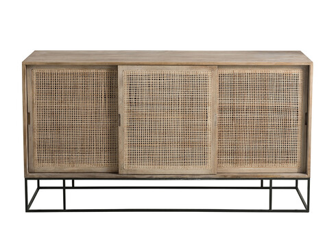 Kummut WOVEN pruun, 161x45xH86 cm