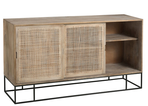 Kummut WOVEN pruun, 161x45xH86 cm