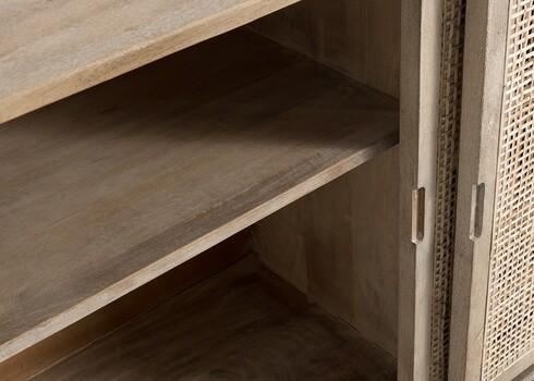 Kummut WOVEN pruun, 161x45xH86 cm