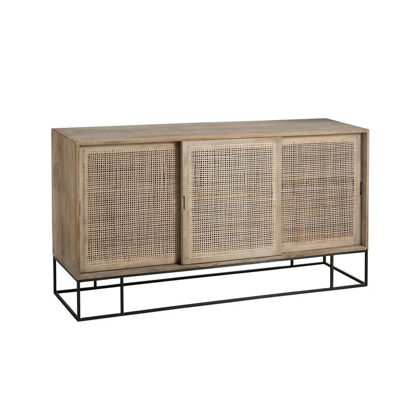 Kummut WOVEN pruun, 161x45xH86 cm