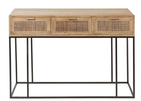 Konsoollaud WOVEN pruun, 120x42xH80 cm