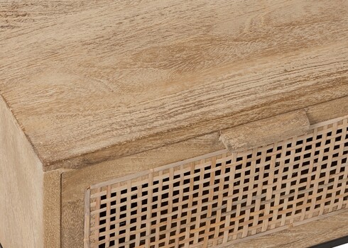 Konsoollaud WOVEN pruun, 120x42xH80 cm