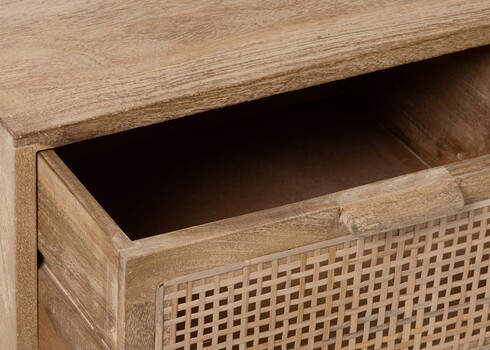 Konsoollaud WOVEN pruun, 120x42xH80 cm