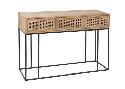 Konsoollaud WOVEN pruun, 120x42xH80 cm