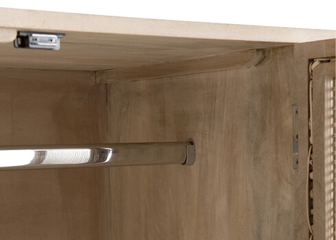 Kapp WOVEN pruun, 115x45xH176 cm