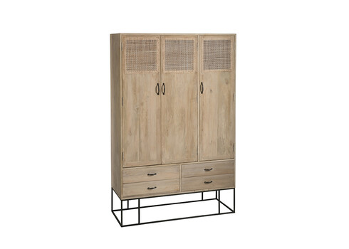 Kapp WOVEN pruun, 115x45xH176 cm