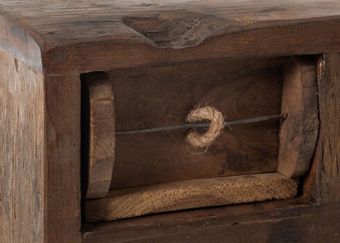 Kummut ZANZIBAR tumepruun, 38x34xH83 cm