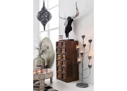 Kummut ZANZIBAR tumepruun, 38x34xH83 cm