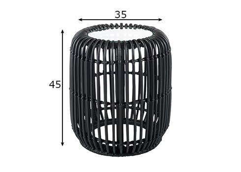 Abilaud FLOW tumepruun, D35xH45 cm